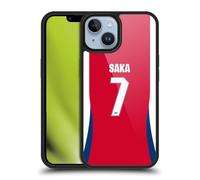 Head Case Designs Officially Licensed Arsenal FC Bukayo Saka 2024/25 Players Home Kit Gel Armour Case [Military Grade Drop Protection] Compatible With Apple iPhone 14