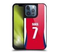 Head Case Designs Officially Licensed Arsenal FC Bukayo Saka 2024/25 Players Home Kit Gel Armour Case [Military Grade Drop Protection] Compatible With Apple iPhone 13 Pro