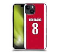 Head Case Designs Officially Licensed Arsenal FC Bukayo Saka 2025/26 Players Home Kit Hard Back Case Compatible With Apple iPhone 15