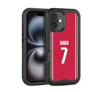 Head Case Designs Officially Licensed Arsenal FC Bukayo Saka 2026/27 Players Home Kit 1st Group Ultra-Armoured Shockproof Case [Military Grade Protection] Compatible With Apple iPhone 16