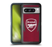Head Case Designs Officially Licensed Arsenal FC Burgundy Training Patterns Ultra-Armoured Shockproof Case [Military Grade Protection] Compatible With Google Pixel 8 Pro