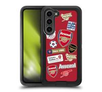 Head Case Designs Officially Licensed Arsenal FC Collage Logos Ultra-Armoured Shockproof Case Compatible With Samsung Galaxy S23+ 5G