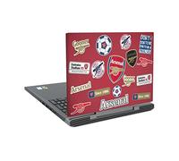 Head Case Designs Officially Licensed Arsenal FC Collage Logos Vinyl Sticker Skin Decal Cover Compatible With Dell Inspiron 15 7000 P65F