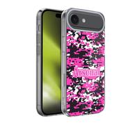 Head Case Designs Officially Licensed Arsenal FC Crest Patterns Pink Digital Camouflage Soft Gel Case for Apple iPhone 17 Air