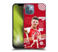 Head Case Designs Officially Licensed Arsenal FC Declan Rice 2023/24 First Team Hard Back Case Compatible With Apple iPhone 13