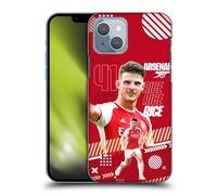 Head Case Designs Officially Licensed Arsenal FC Declan Rice 2023/24 First Team Hard Back Case Compatible With Apple iPhone 14