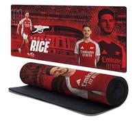 Head Case Designs Officially Licensed Arsenal FC Declan Rice 2024/25 Crest Kit and Players 37.4 x 15.75 x 0.16 inches (900 x 400 mm) - XL Gaming Office Desk PC Keyboard Mouse Mat Pad