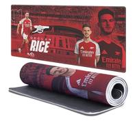 Head Case Designs Officially Licensed Arsenal FC Declan Rice 2024/25 Crest Kit and Players Gaming Office Desk PC Keyboard Mouse Mat Pad 37.4 x 15.75 x 0.16 inches (900 x 400 mm) - XL