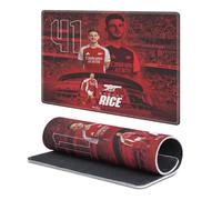 Head Case Designs Officially Licensed Arsenal FC Declan Rice 2024/25 Crest Kit and Players Gaming Office Desk PC Keyboard Mouse Mat Pad 9.84 x 11.81 x 0.12 inches (250 x 300 mm) - S
