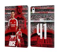 Head Case Designs Officially Licensed Arsenal FC Declan Rice 2024/25 First Team Leather Wallet Case Compatible With Apple iPad Air 11 2020/2022/2024/2025