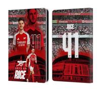 Head Case Designs Officially Licensed Arsenal FC Declan Rice 2024/25 First Team Leather Wallet Case Compatible With Amazon Kindle Paperwhite 6