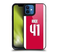 Head Case Designs Officially Licensed Arsenal FC Declan Rice 2025/26 Players Home Kit 1st Group Gel Armour Case [Military Grade Protection] Compatible With Apple iPhone 12 / iPhone 12 Pro