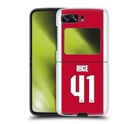 Head Case Designs Officially Licensed Arsenal FC Declan Rice 2025/26 Players Home Kit Hard Back Case Compatible With Motorola Razr 2022