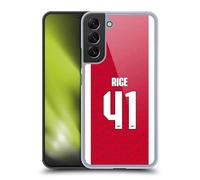 Head Case Designs Officially Licensed Arsenal FC Declan Rice 2025/26 Players Home Kit Hard Back Case Compatible With Samsung Galaxy S22+ 5G