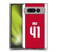 Head Case Designs Officially Licensed Arsenal FC Declan Rice 2025/26 Players Home Kit Hard Back Case Compatible With Google Pixel Fold