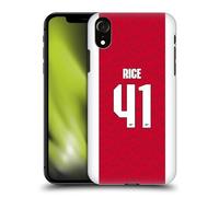 Head Case Designs Officially Licensed Arsenal FC Declan Rice 2025/26 Players Home Kit Hard Back Case Compatible With Apple iPhone XR