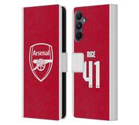 Head Case Designs Officially Licensed Arsenal FC Declan Rice 2025/26 Players Home Kit Leather Wallet Case Compatible With Samsung Galaxy A05s