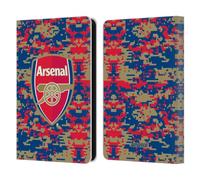Head Case Designs Officially Licensed Arsenal FC Digital Camouflage Crest Patterns Leather Wallet Case Compatible With Amazon Kindle 11th Gen (2024)