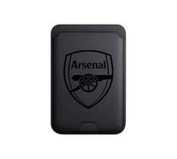 Head Case Designs Officially Licensed Arsenal FC Embossed Crest Graphic Logo Magnetic Credit Card Holder Case Compatible With Apple iPhone and Compatible With MagSafe
