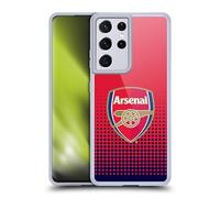 Head Case Designs Officially Licensed Arsenal FC Fade Crest 2 Gel Case [Military Grade Protection] Compatible With Samsung Galaxy S21 Ultra 5G