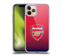 Head Case Designs Officially Licensed Arsenal FC Fade Crest 2 Gel Case [Military Grade Protection] Compatible with Apple iPhone 11 Pro and Compatible with MagSafe