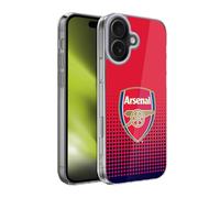 Head Case Designs Officially Licensed Arsenal FC Fade Crest 2 Gel Case [Military Grade Protection] Compatible With Apple iPhone 17