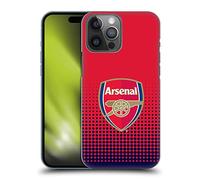 Head Case Designs Officially Licensed Arsenal FC Fade Crest 2 Hard Back Case Compatible With Apple iPhone 14 Pro Max