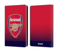 Head Case Designs Officially Licensed Arsenal FC Fade Crest 2 Leather Wallet Case Compatible With Amazon Kindle 11th Gen 6in 2022