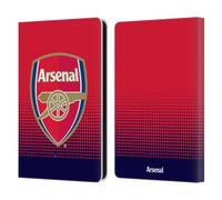 Head Case Designs Officially Licensed Arsenal FC Fade Crest 2 Leather Wallet Case Compatible With Amazon Kindle Paperwhite 6