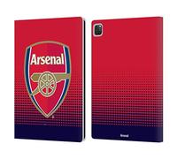 Head Case Designs Officially Licensed Arsenal FC Fade Crest 2 Leather Wallet Case Compatible With Apple iPad Pro 12.9 2020/2021/2022