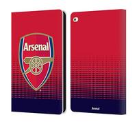 Head Case Designs Officially Licensed Arsenal FC Fade Crest 2 Leather Wallet Case Compatible With Apple iPad Air 2 (2014)