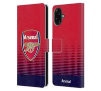 Head Case Designs Officially Licensed Arsenal FC Fade Crest 2 Leather Wallet Case Compatible With Samsung Galaxy A07