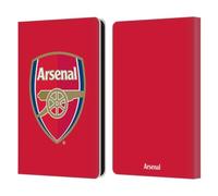 Head Case Designs Officially Licensed Arsenal FC Full Colour Red Crest 2 Leather Wallet Case Compatible With Amazon Kindle Paperwhite 6