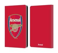 Head Case Designs Officially Licensed Arsenal FC Full Colour Red Crest 2 Leather Wallet Case Compatible With Amazon Kindle 11th Gen (2024)