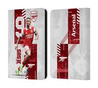 Head Case Designs Officially Licensed Arsenal FC Gabriel Jesus 2022/23 First Team Leather Wallet Case Compatible With Amazon Kindle 11th Gen 6in 2022