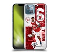 Head Case Designs Officially Licensed Arsenal FC Gabriel Magalhães 2022/23 First Team Hard Back Case Compatible With Apple iPhone 13