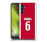 Head Case Designs Officially Licensed Arsenal FC Gabriel Magalhães 2025/26 Players Home Kit Gel Case [Military Grade Protection] Compatible With Samsung Galaxy A05s