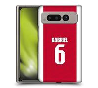 Head Case Designs Officially Licensed Arsenal FC Gabriel Magalhães 2025/26 Players Home Kit Hard Back Case Compatible With Google Pixel Fold