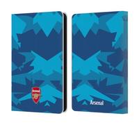 Head Case Designs Officially Licensed Arsenal FC Geometric Blue Crest and Gunners Logo Leather Wallet Case Compatible With Amazon Kindle 11th Gen 6in 2022