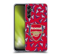 Head Case Designs Officially Licensed Arsenal FC Geometric Pattern Logos Gel Case [Military Grade Protection] Compatible With Samsung Galaxy A05s
