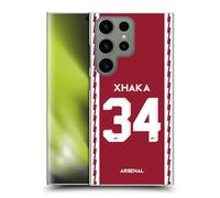 Head Case Designs Officially Licensed Arsenal FC Granit Xhaka 2022/23 Players Home Kit Hard Back Case Compatible With Samsung Galaxy S24 Ultra 5G
