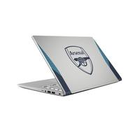 Head Case Designs Officially Licensed Arsenal FC Grey Training Patterns Vinyl Sticker Skin Decal Cover Compatible With Asus Vivobook 14 X409FA-EK555T