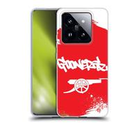 Head Case Designs Officially Licensed Arsenal FC Gunners Graffiti Art Gel Case [Military Grade Protection] Compatible With Xiaomi 14 Pro