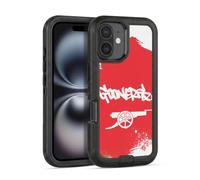 Head Case Designs Officially Licensed Arsenal FC Gunners Graffiti Art Ultra-Armoured Shockproof Case [Military Grade Protection] Compatible With Apple iPhone 16
