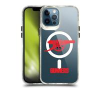 Head Case Designs Officially Licensed Arsenal FC Gunners Oversized Logo Icon Shockproof Bumper Case [Military Grade Protection] Compatible with Apple iPhone 12 Pro Max and Compatible with MagSafe