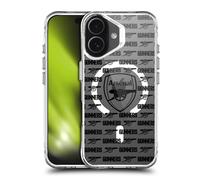 Head Case Designs Officially Licensed Arsenal FC Gunners Pattern Logo Icon Shockproof Bumper Case [Military Grade Protection] Compatible with Apple iPhone 17 and Compatible with MagSafe