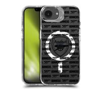 Head Case Designs Officially Licensed Arsenal FC Gunners Pattern Logo Icon Shockproof Bumper Case [Military Grade] Compatible with Apple iPhone 16e / Apple iPhone 17e and Compatible with MagSafe