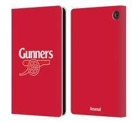 Head Case Designs Officially Licensed Arsenal FC Gunners Red Crest 2 Leather Wallet Case Compatible With Amazon Fire 7 2022