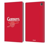 Head Case Designs Officially Licensed Arsenal FC Gunners Red Crest 2 Leather Wallet Case Compatible With Amazon Fire Max 11 2023