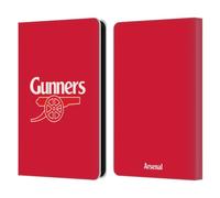 Head Case Designs Officially Licensed Arsenal FC Gunners Red Crest 2 Leather Wallet Case Compatible With Amazon Kindle 11th Gen (2024)